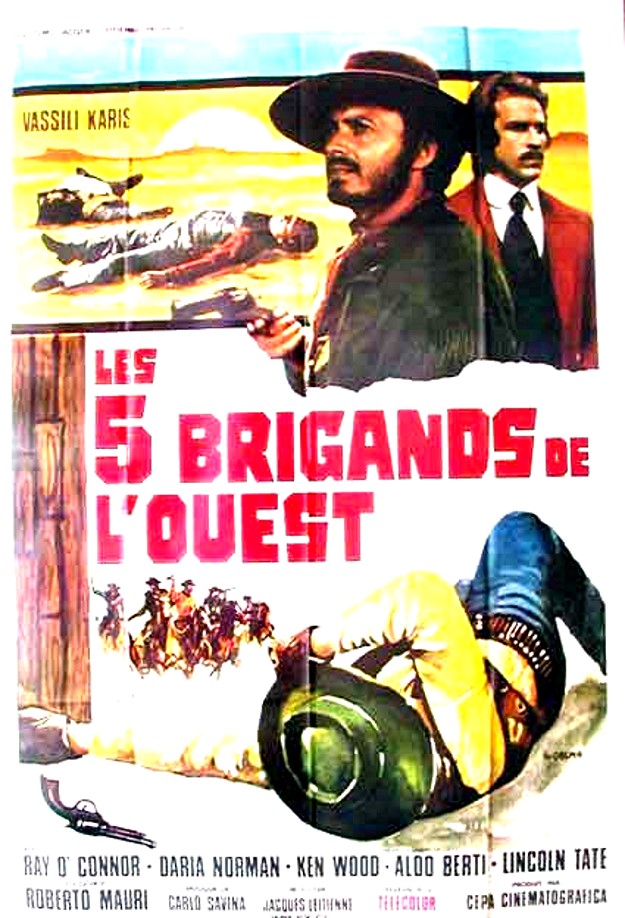 affiche du film Les 5 brigands de l’Ouest