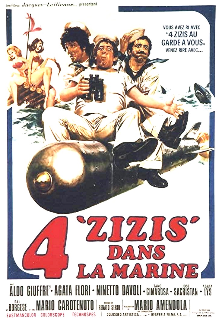 affiche du film 4 zizis dans la marine