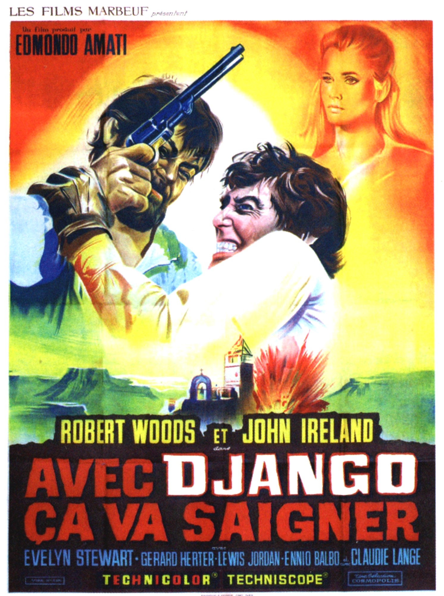 affiche du film Avec Django ça va saigner