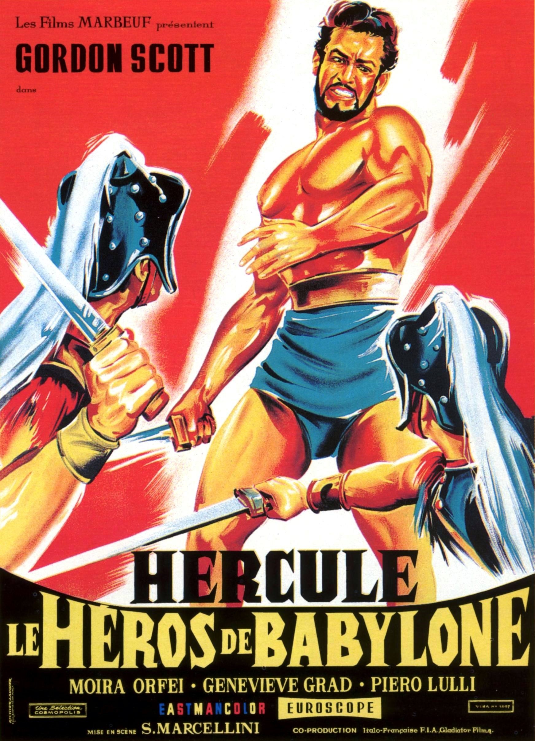 affiche du film Hercule le héros de Babylone