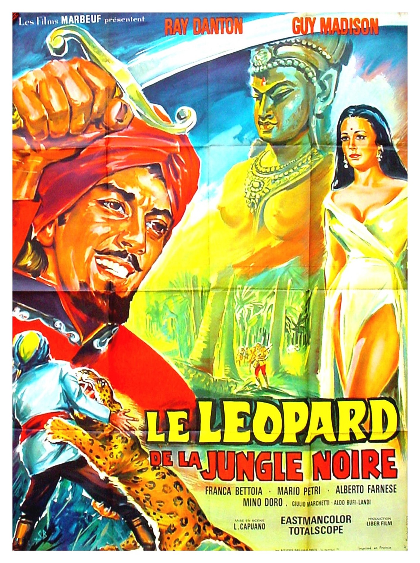 affiche du film Le Léopard de la jungle noire