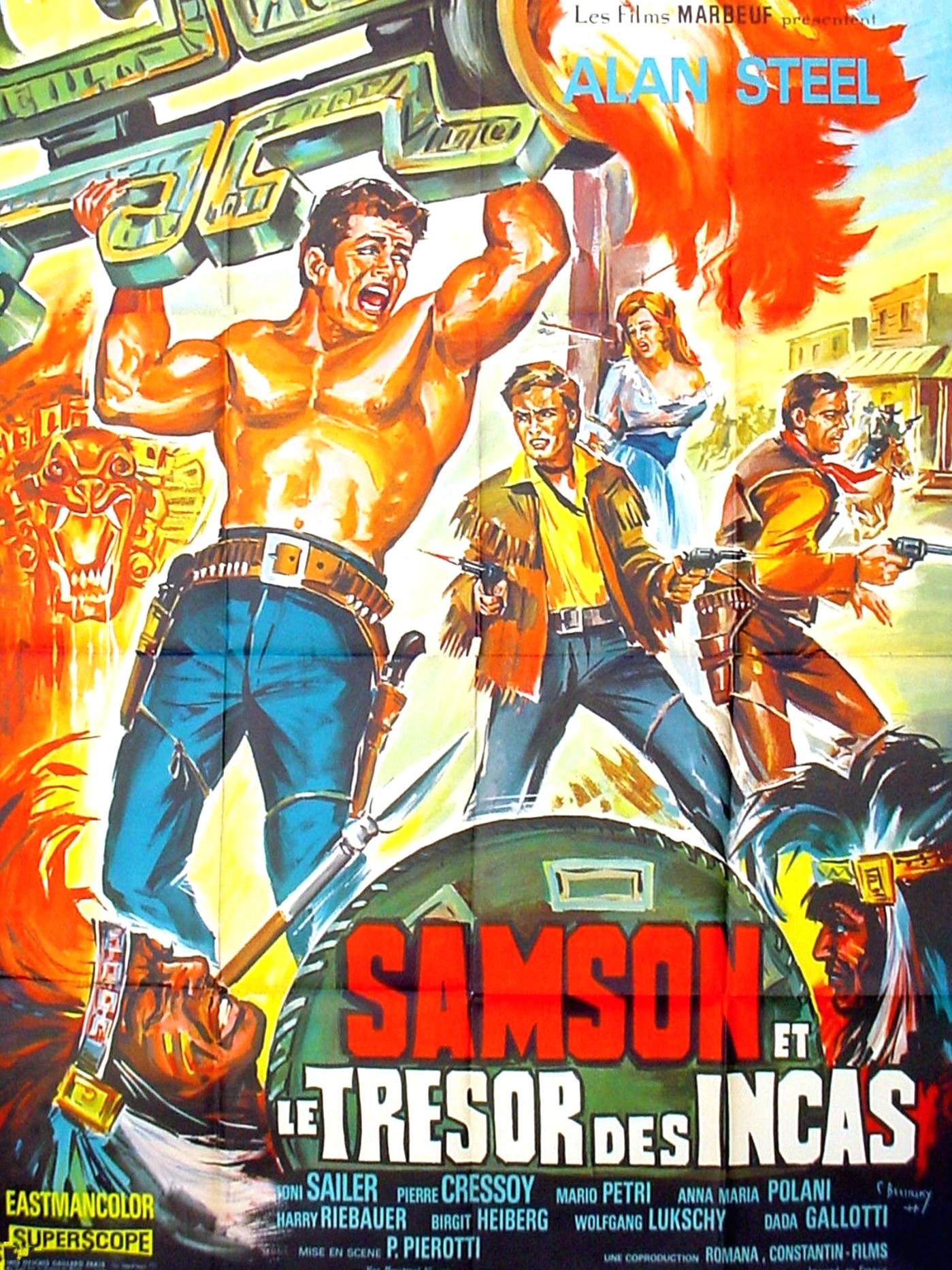 affiche du film Samson et le Trésor des Incas
