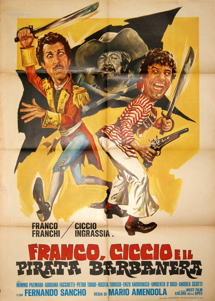 affiche du film Franco, Ciccio e il pirata Barbanera