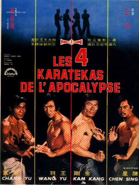 affiche du film Les Quatre Karatékas de l'Apocalypse