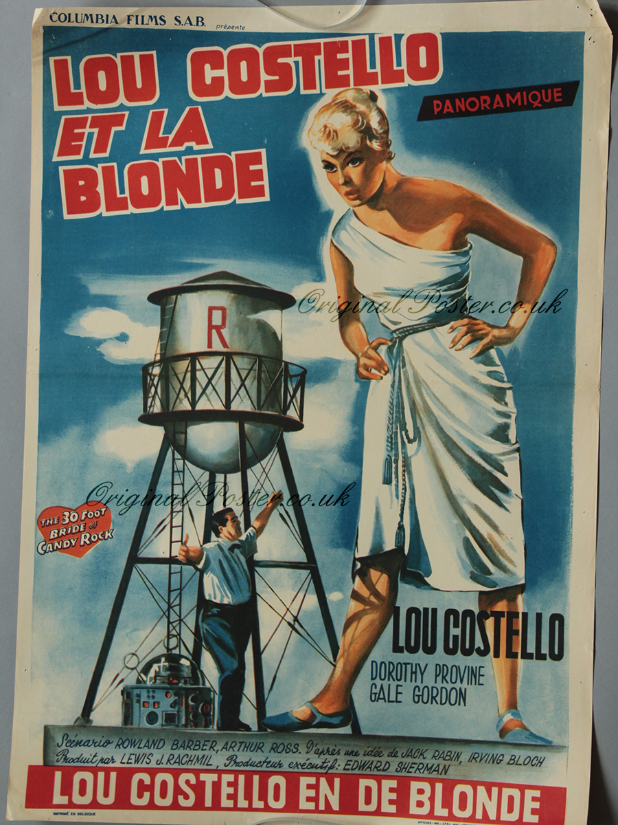 affiche du film Lou Costello et la blonde