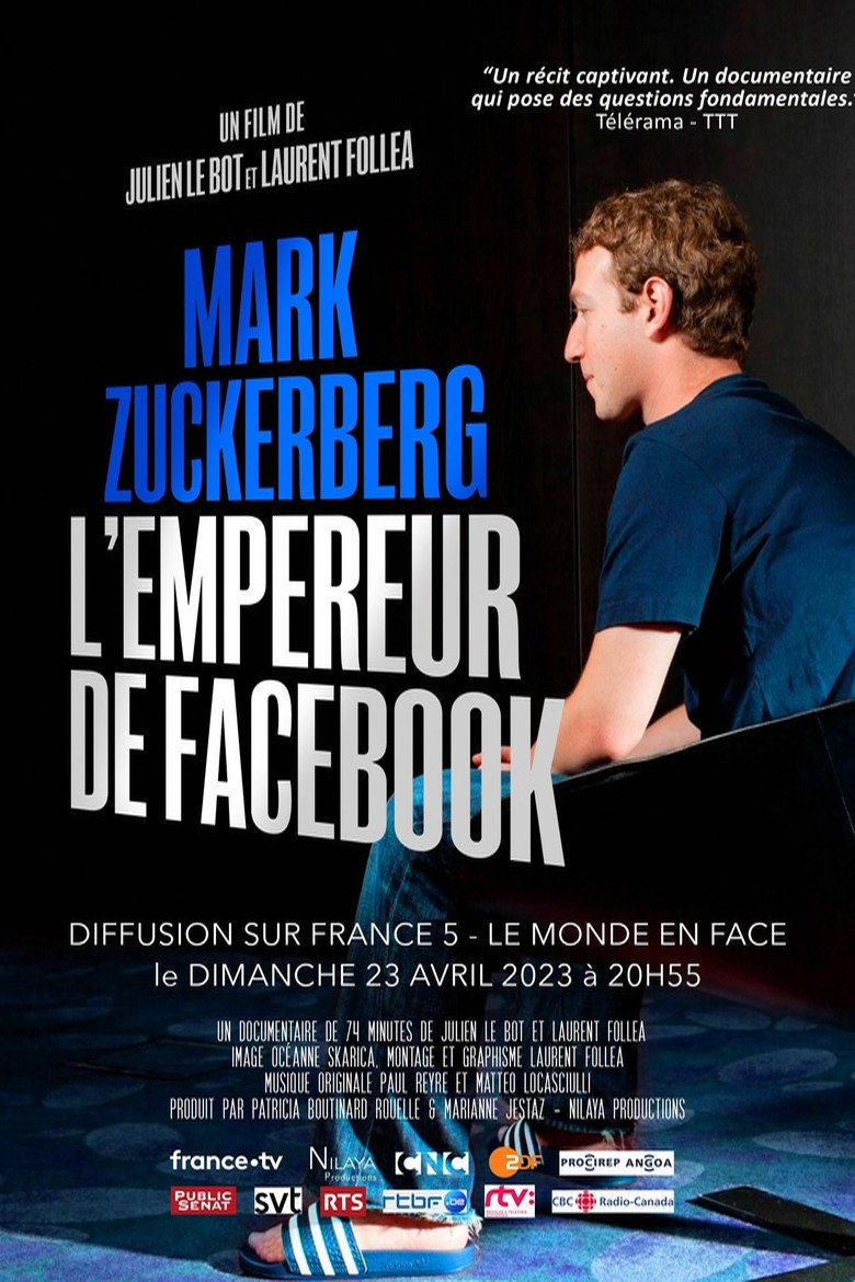 affiche du film Mark Zuckerberg, l'empereur de Facebook