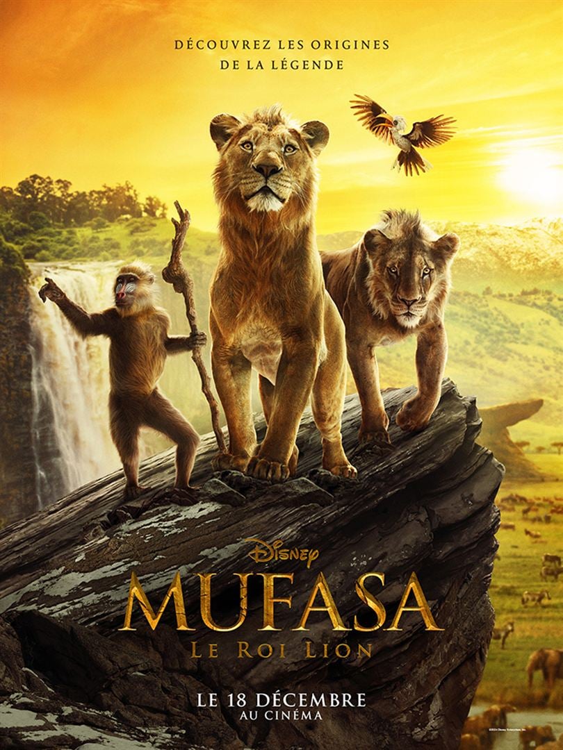 affiche du film Mufasa : Le Roi Lion