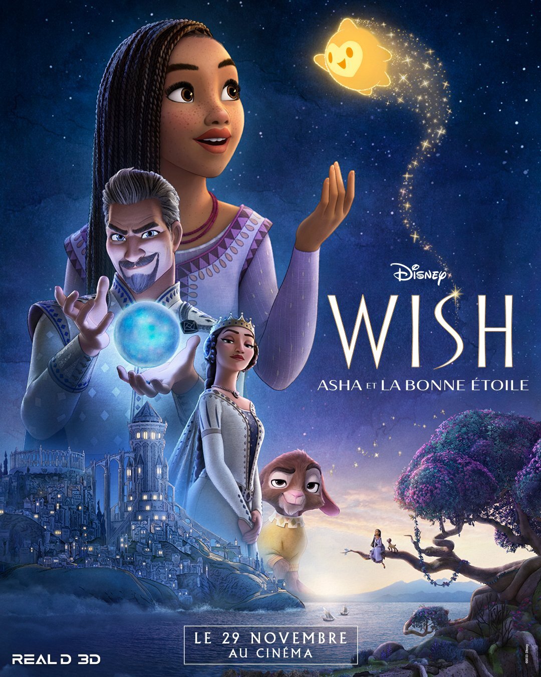 affiche du film Wish, Asha et la bonne étoile