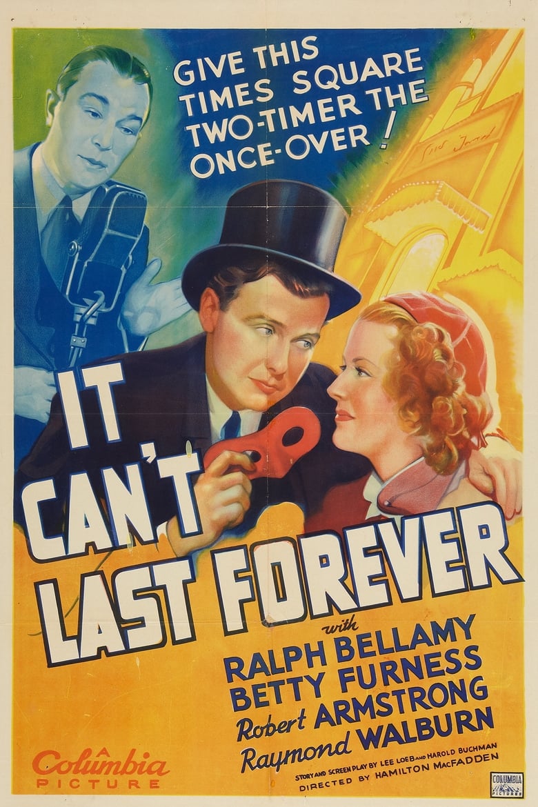 affiche du film It Can't Last Forever