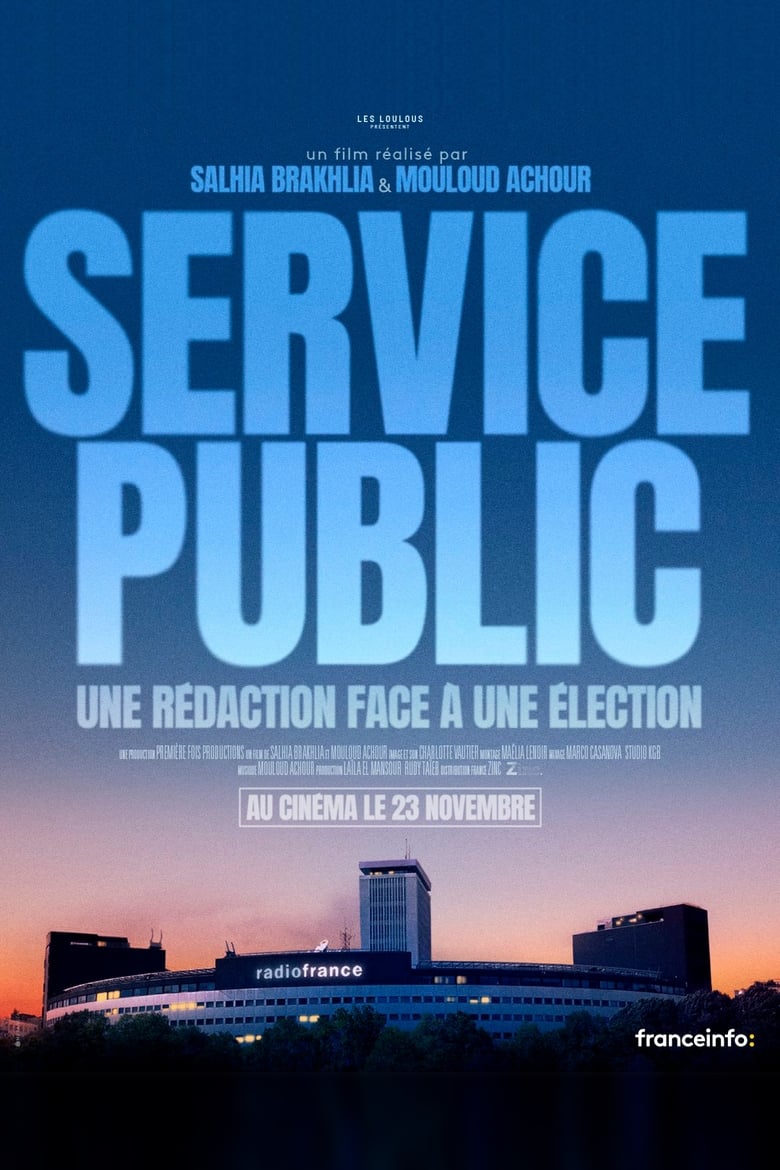 affiche du film Service Public : une rédaction face à une élection