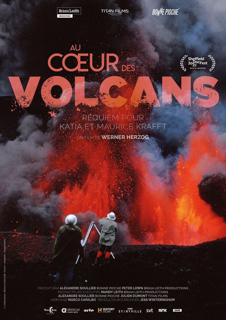 affiche du film Au cœur des volcans : Requiem pour Katia et Maurice Krafft
