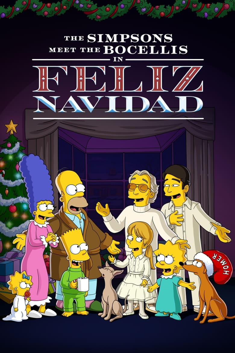 affiche du film Les Simpson rencontrent la famille Bocelli dans Feliz Navidad