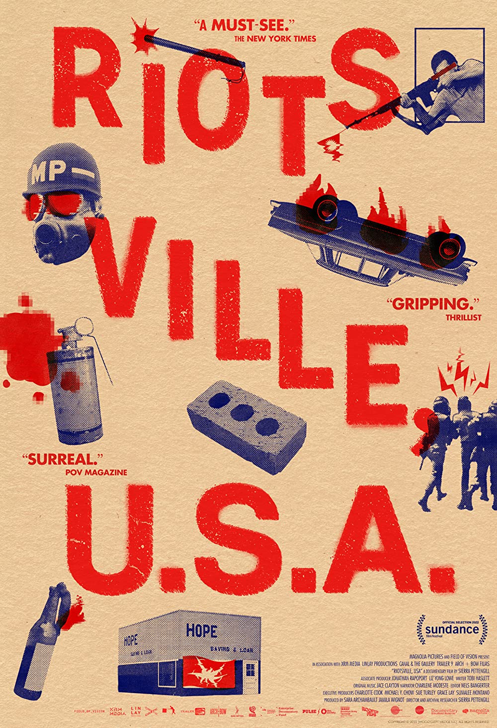 affiche du film Riotsville, U.S.A.