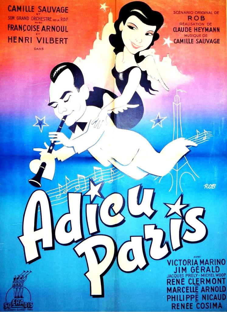 affiche du film Adieu Paris