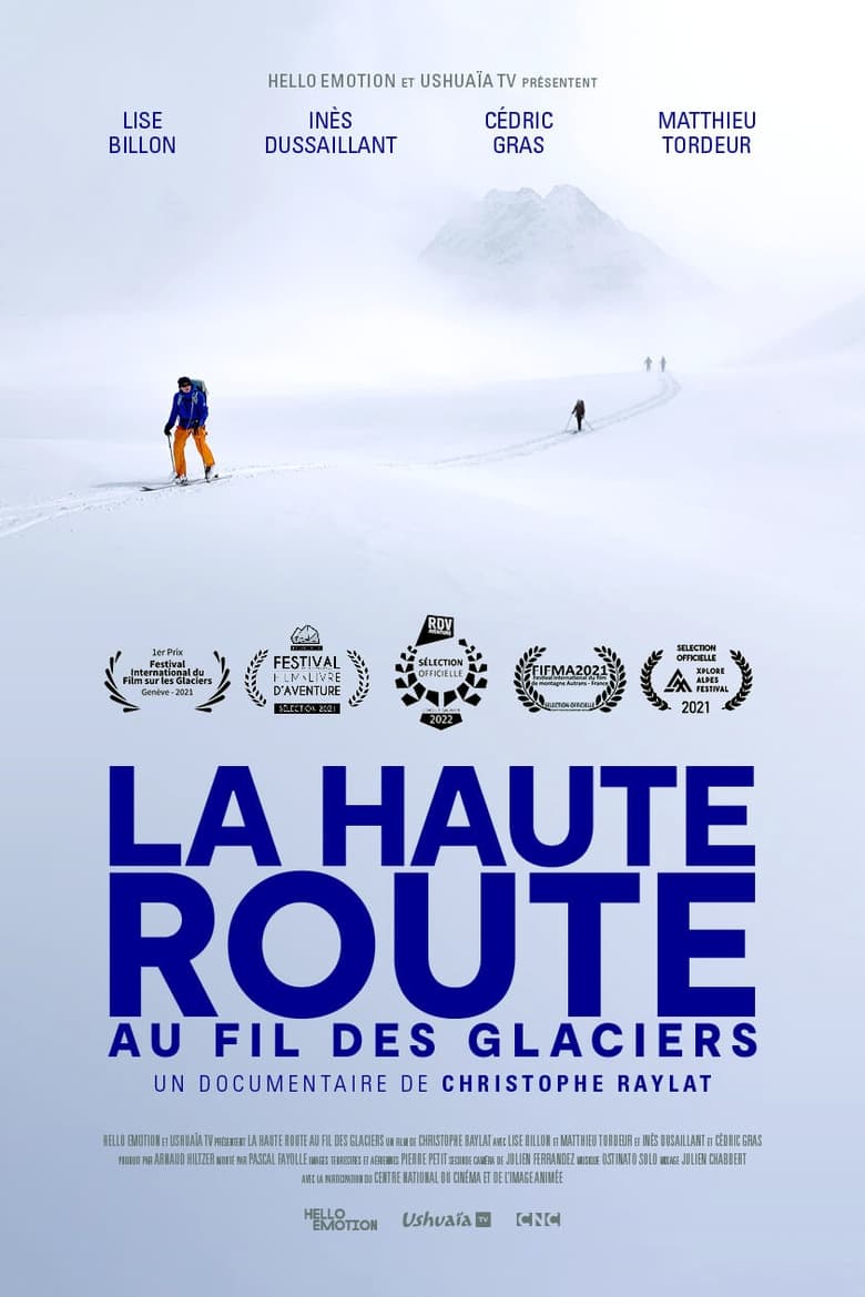 affiche du film La Haute Route au fil des glaciers