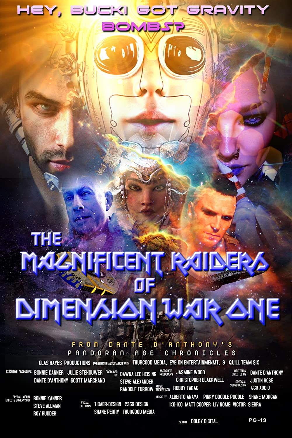 affiche du film The Magnificent Raiders of Dimension War One