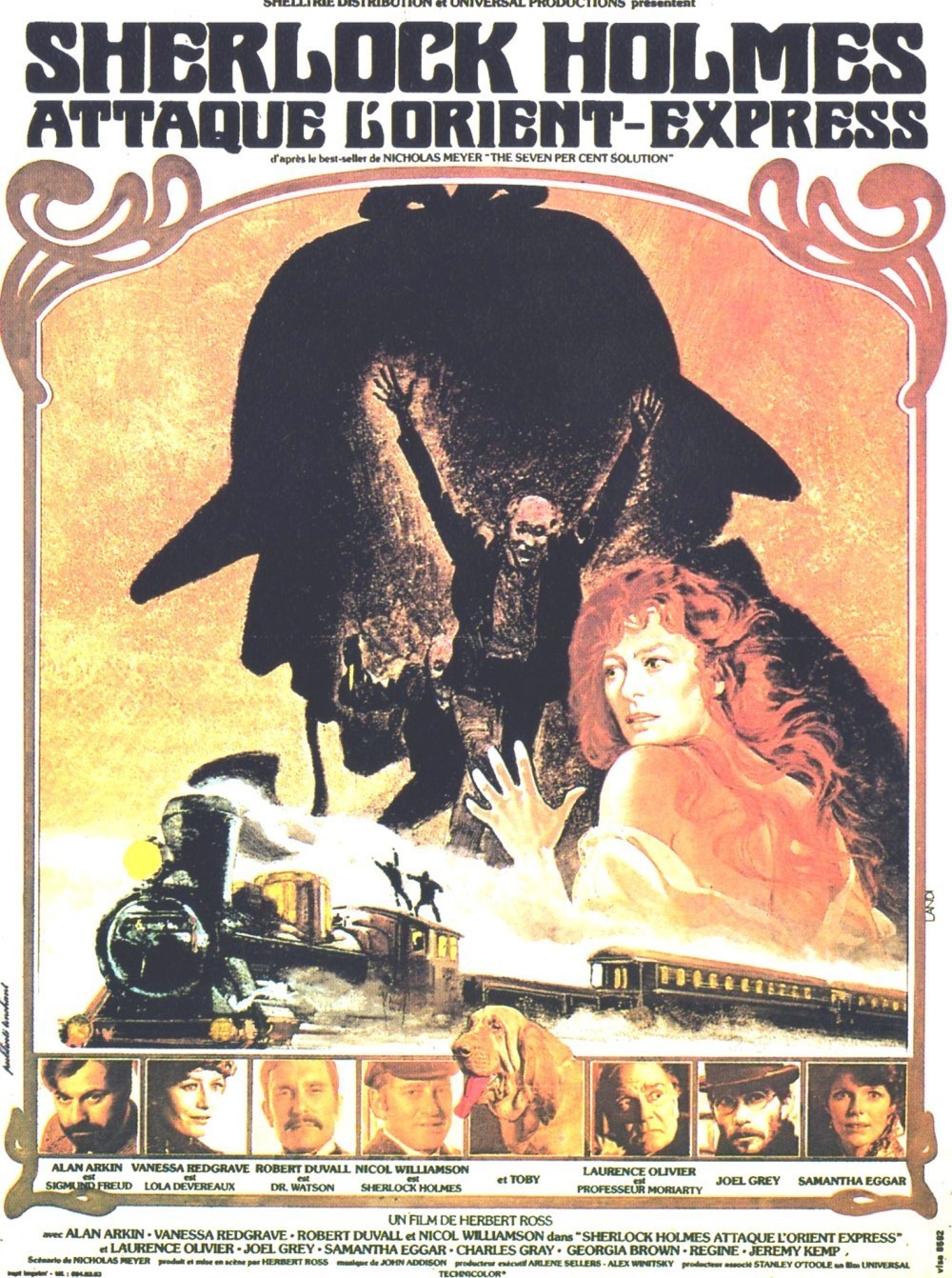 affiche du film Sherlock Holmes attaque l'Orient Express