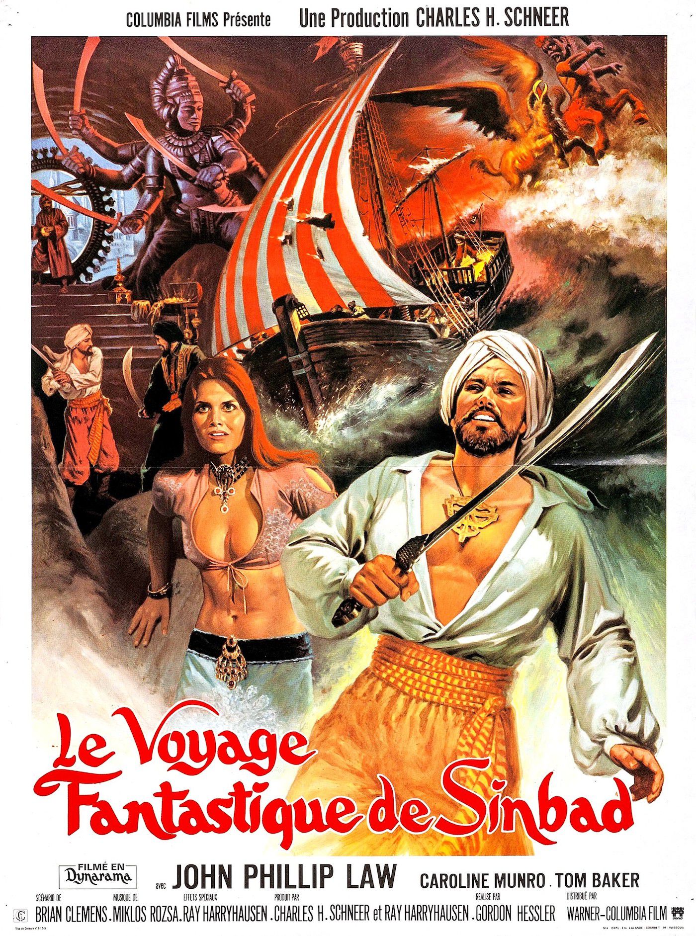 affiche du film Le voyage fantastique de Sinbad