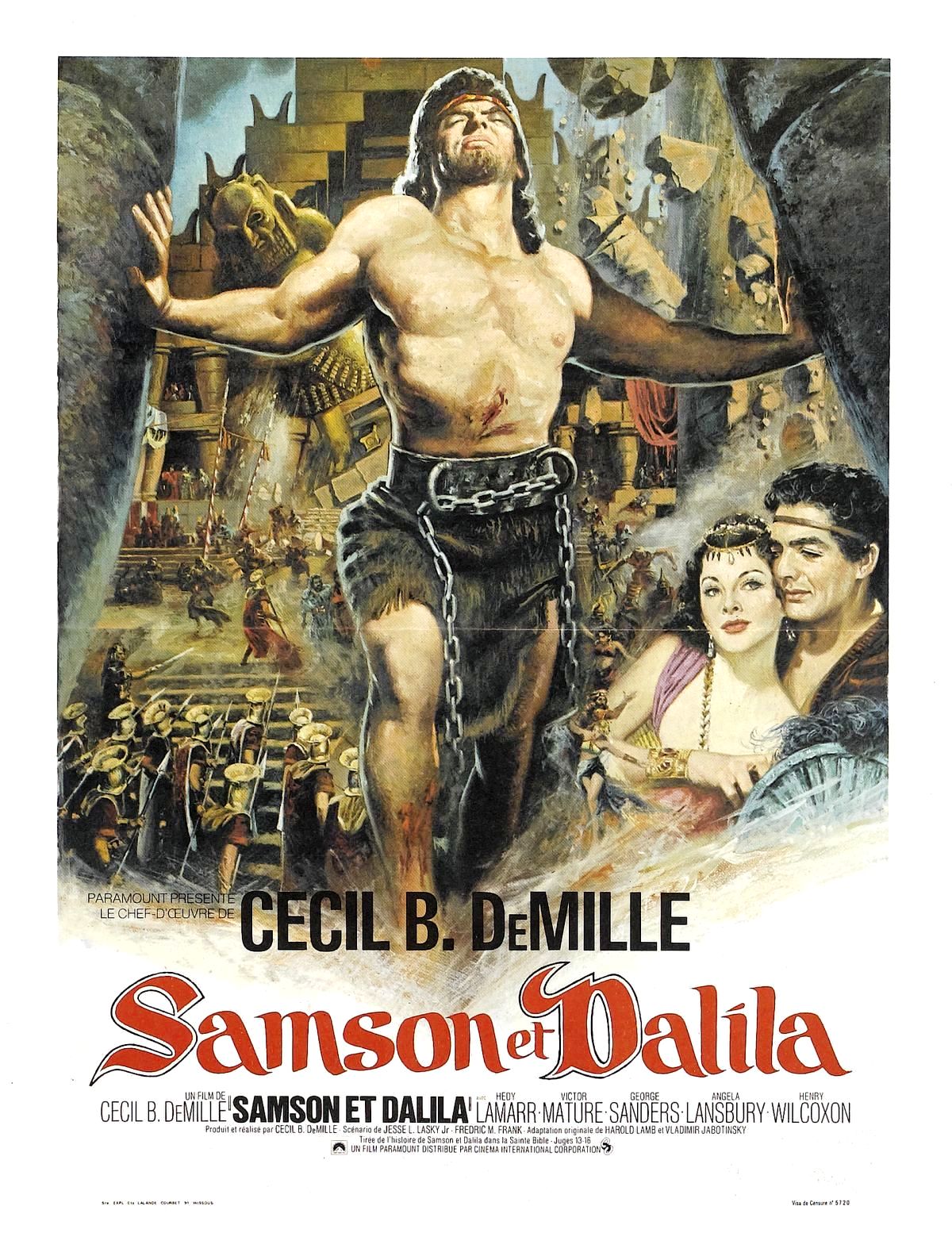 affiche du film Samson et Dalila