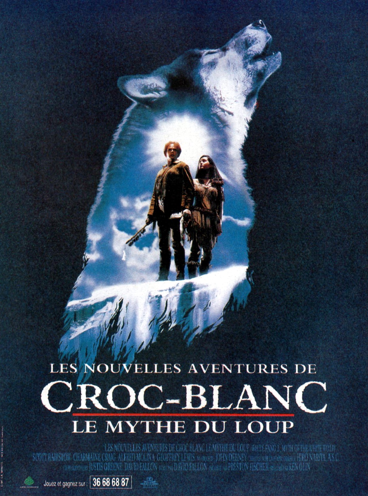 affiche du film Les Nouvelles Aventures de Croc-Blanc