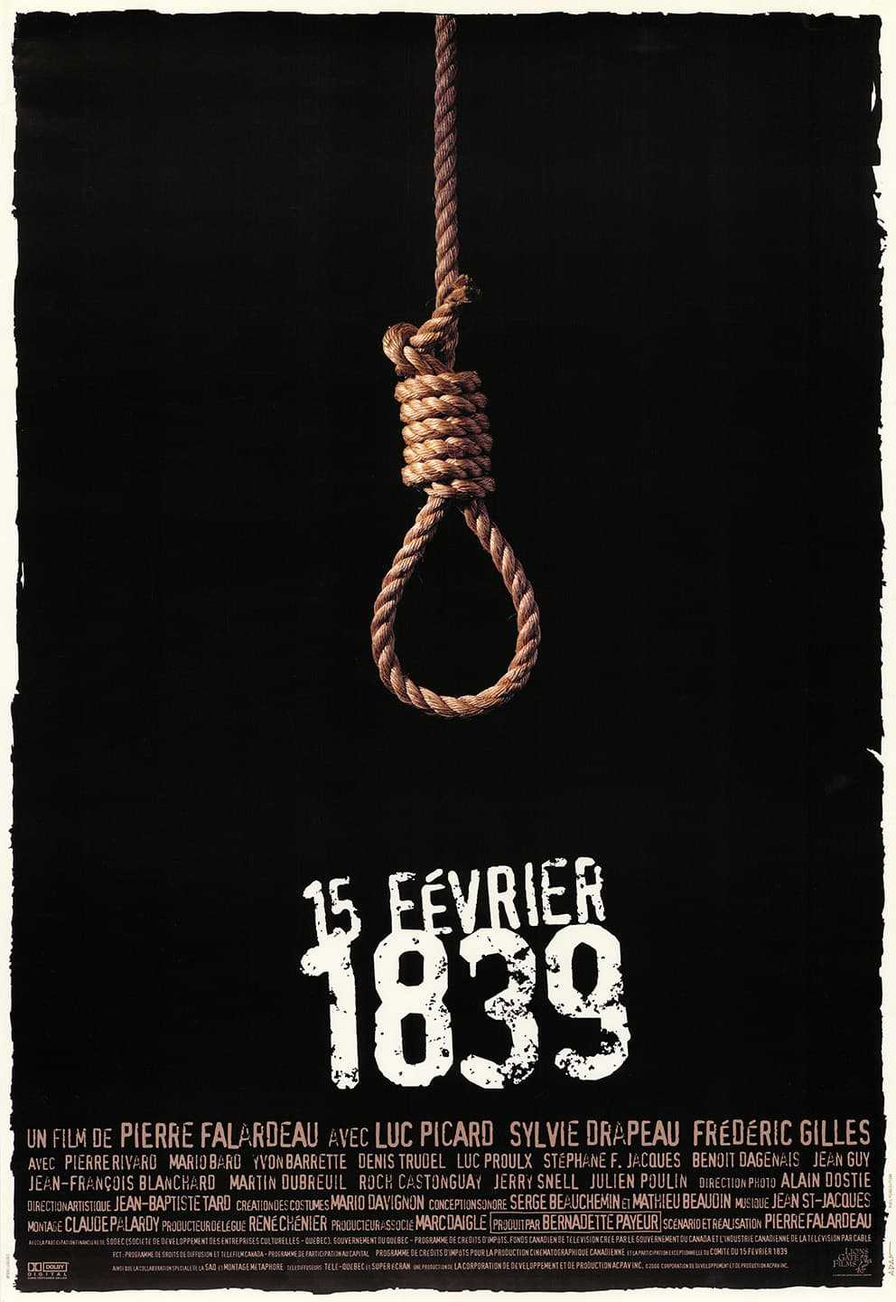 affiche du film 15 février 1839