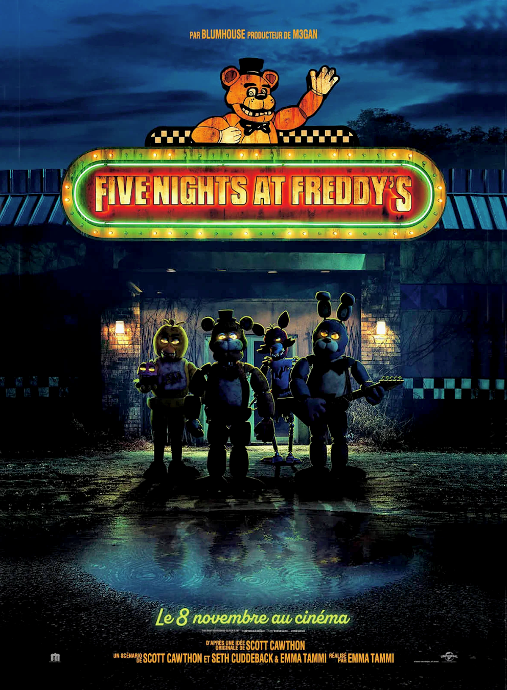 affiche du film Five Nights at Freddy's