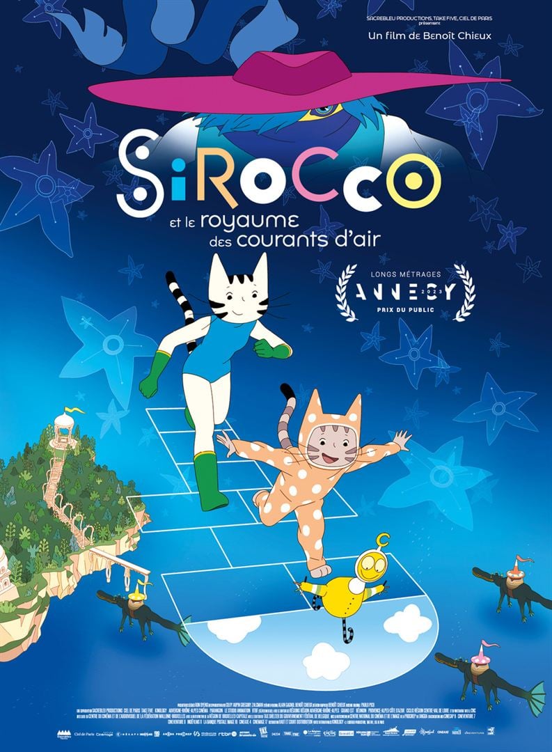 affiche du film Sirocco et le Royaume des courants d'air