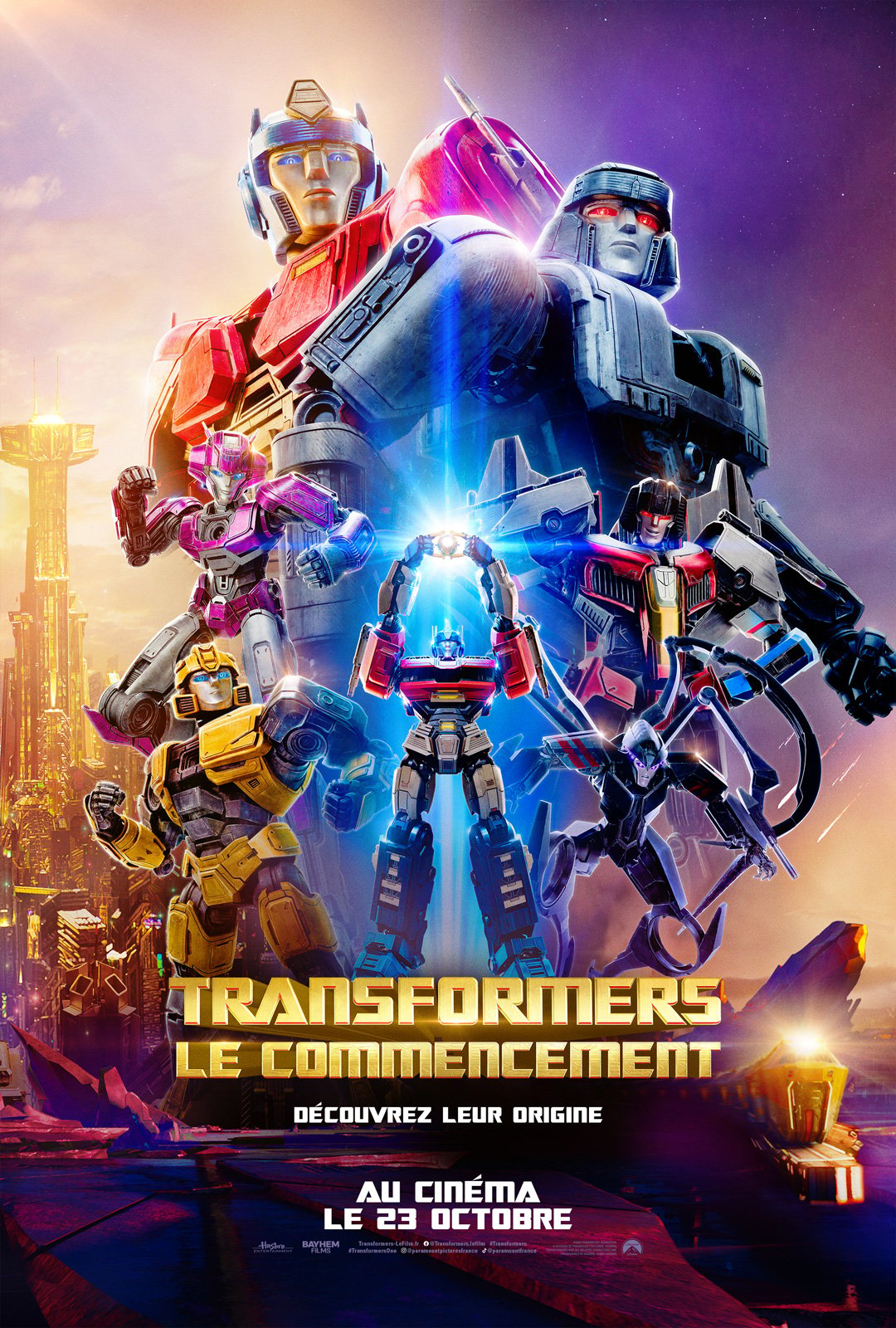 affiche du film Transformers : Le commencement