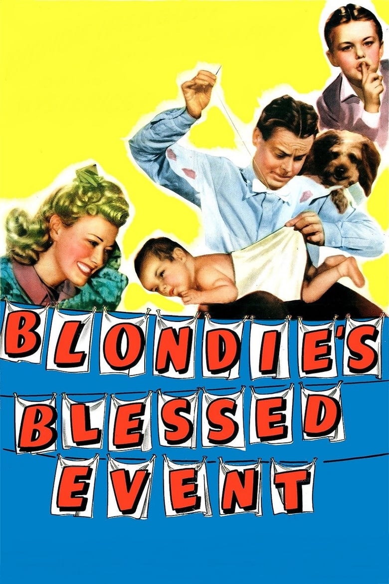 affiche du film Blondie's Blessed Event