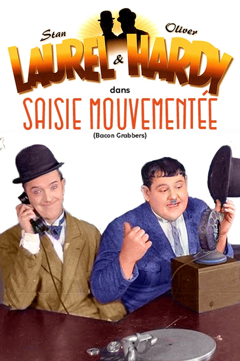 affiche du film Laurel et Hardy - Une saisie mouvementée