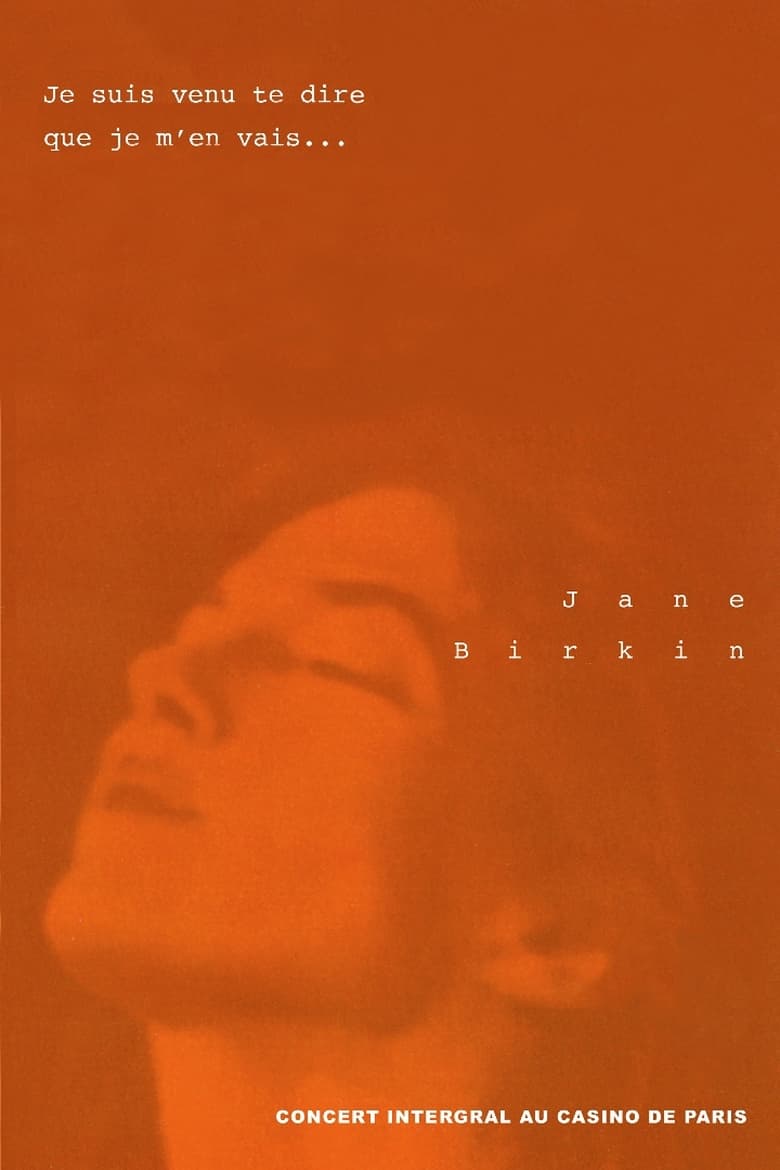 affiche du film Jane Birkin au Casino de Paris