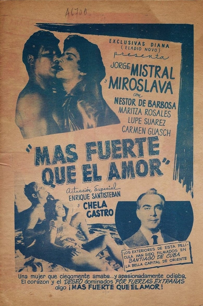 affiche du film Más fuerte que el amor