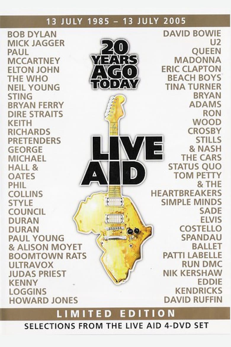 affiche du film Live Aid: 20 Years Ago Today