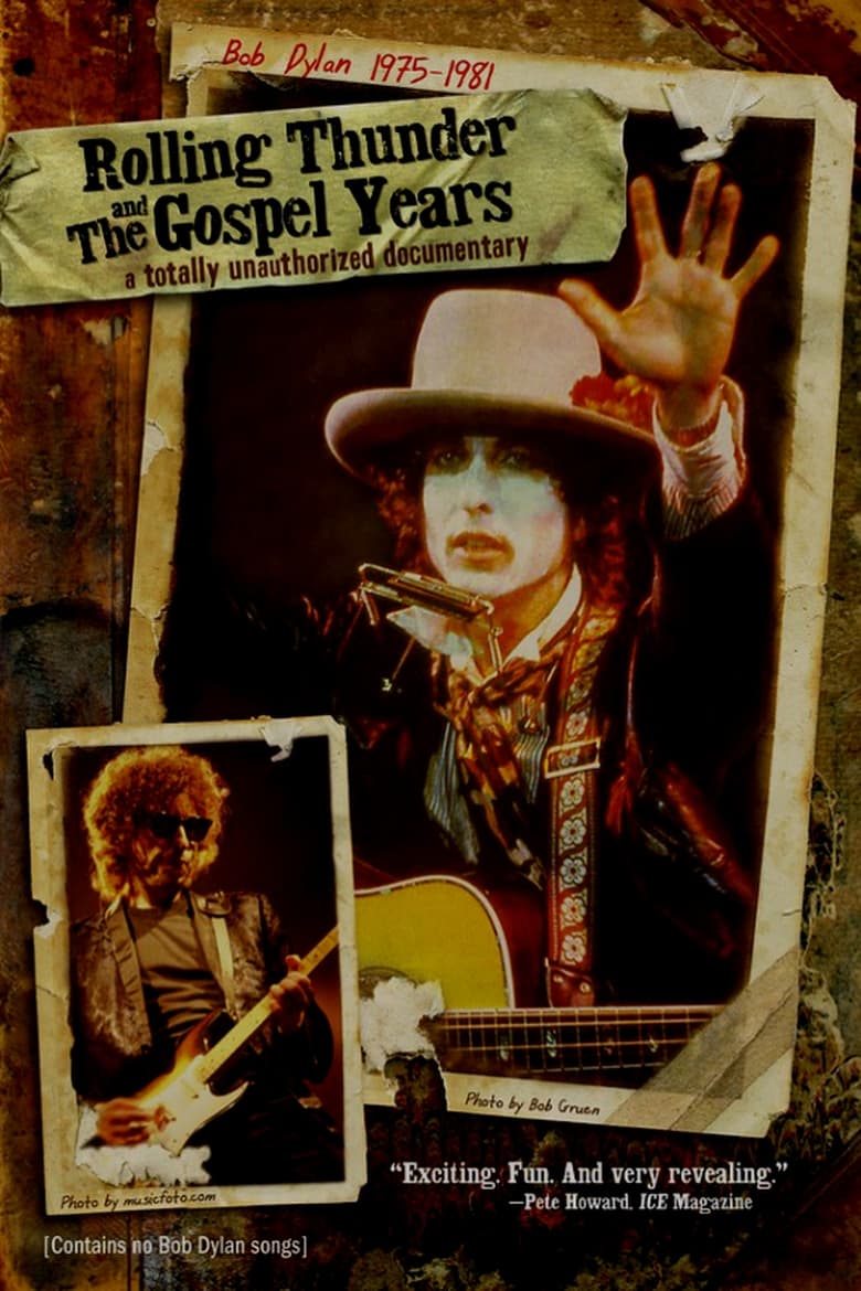 affiche du film Bob Dylan 1975-1981: Rolling Thunder and the Gospel Years
