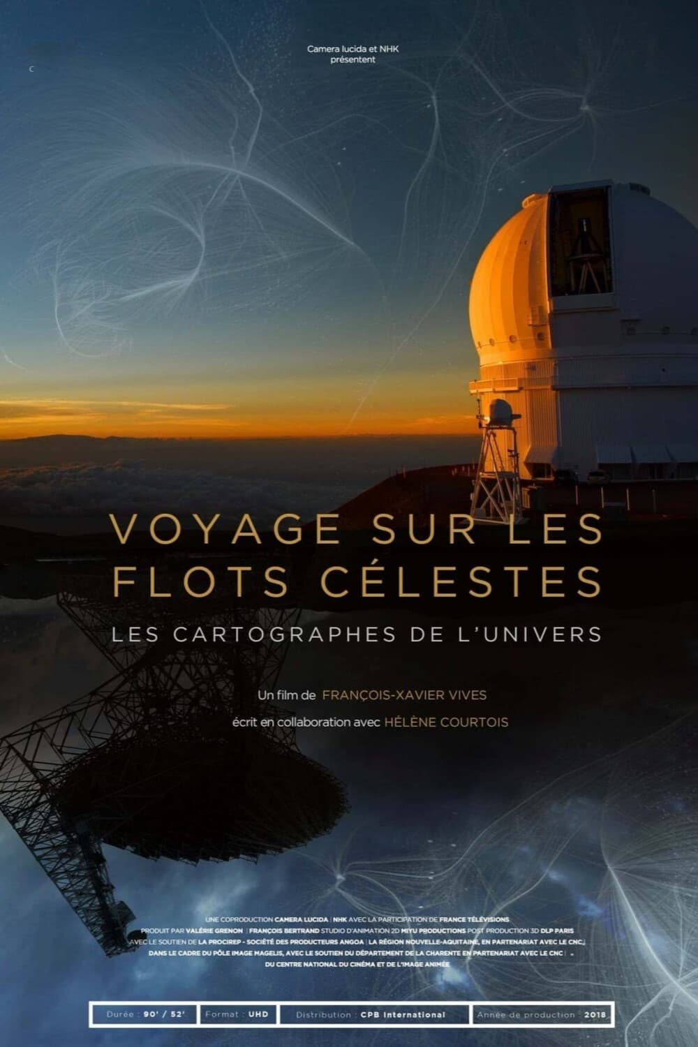 affiche du film Voyage sur les flots célestes : Les Cartographes de l'Univers