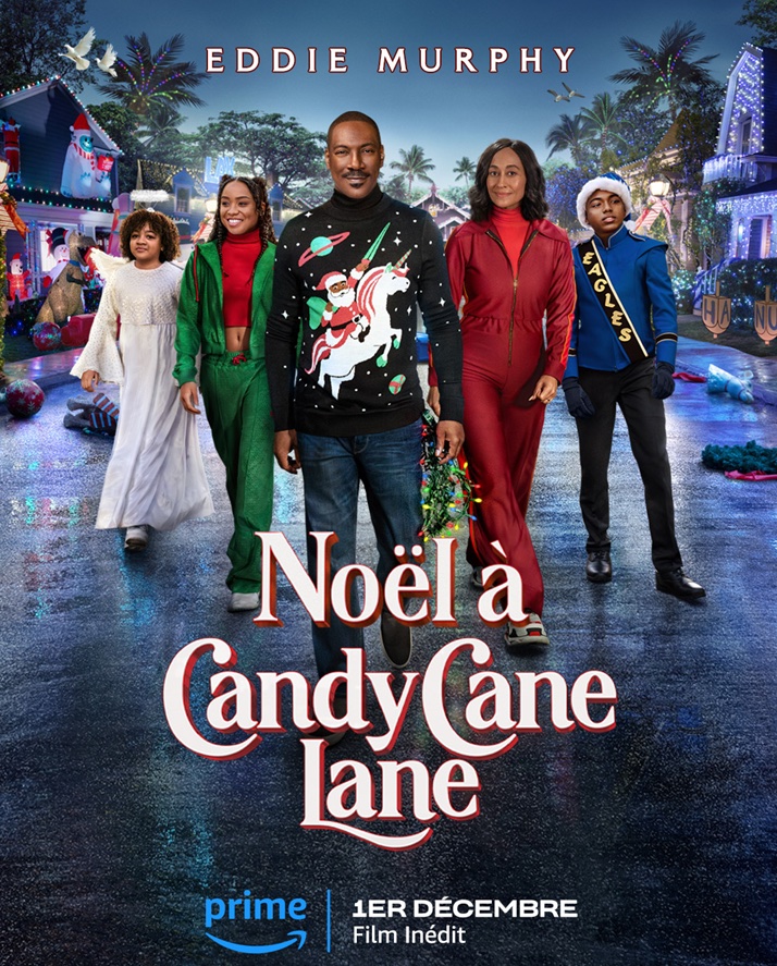 affiche du film Noël à Candy Cane Lane
