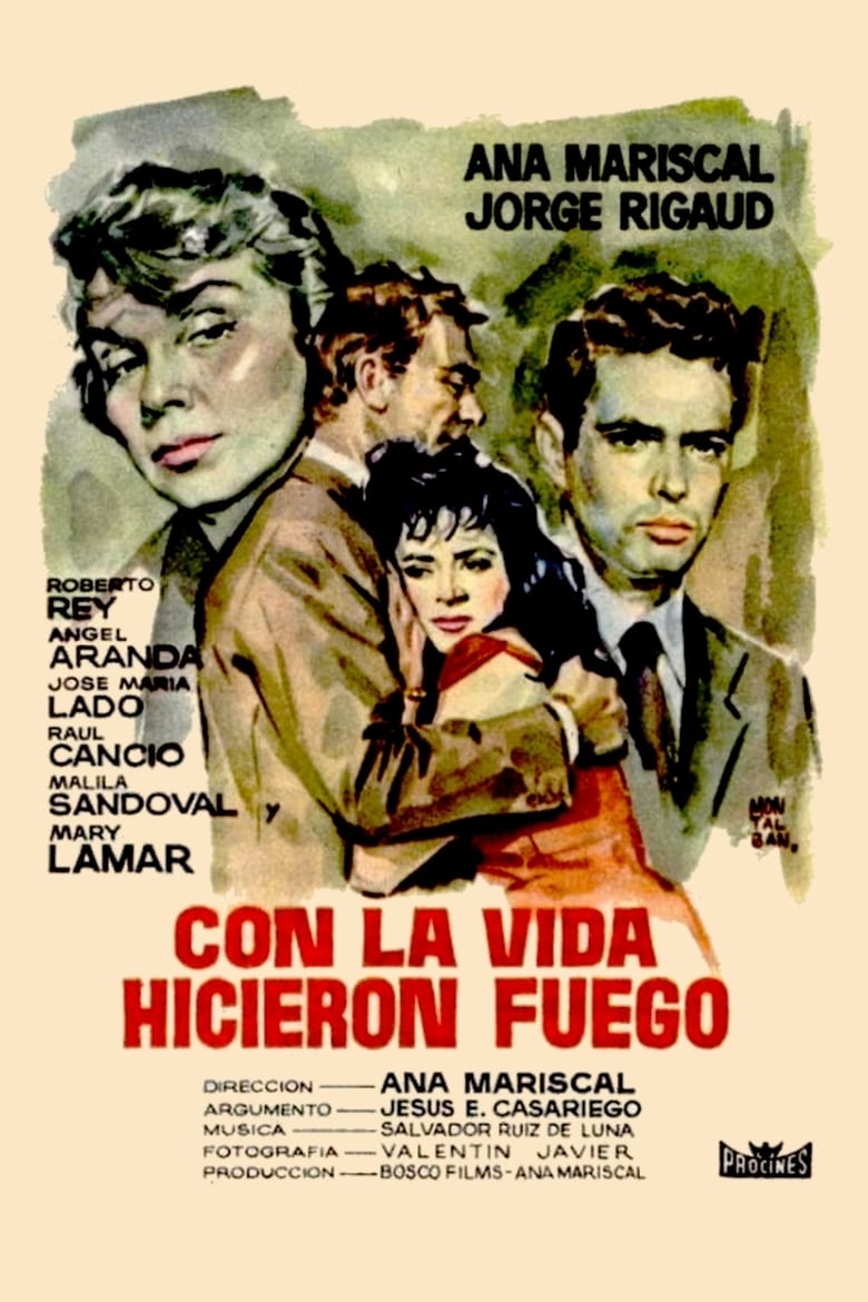 affiche du film Con la vida hicieron fuego