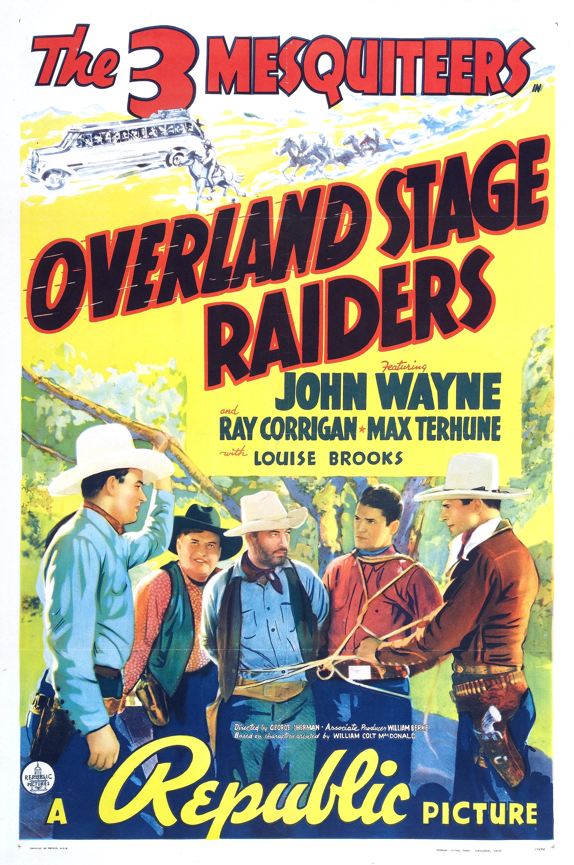 affiche du film Overland Stage Raiders