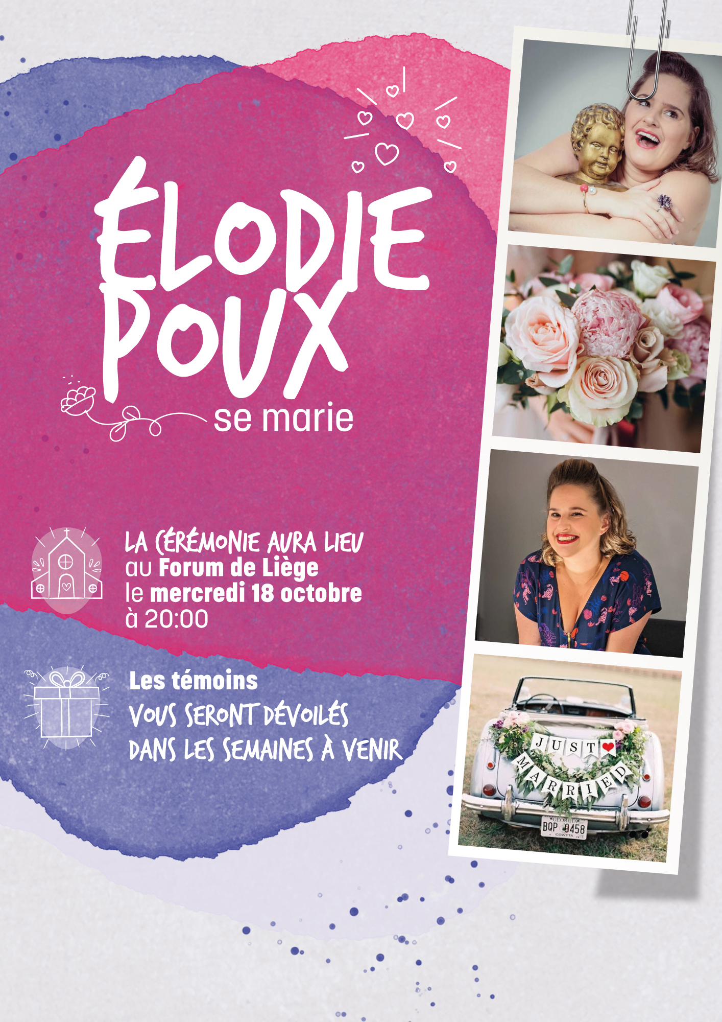 affiche du film Élodie Poux se marie