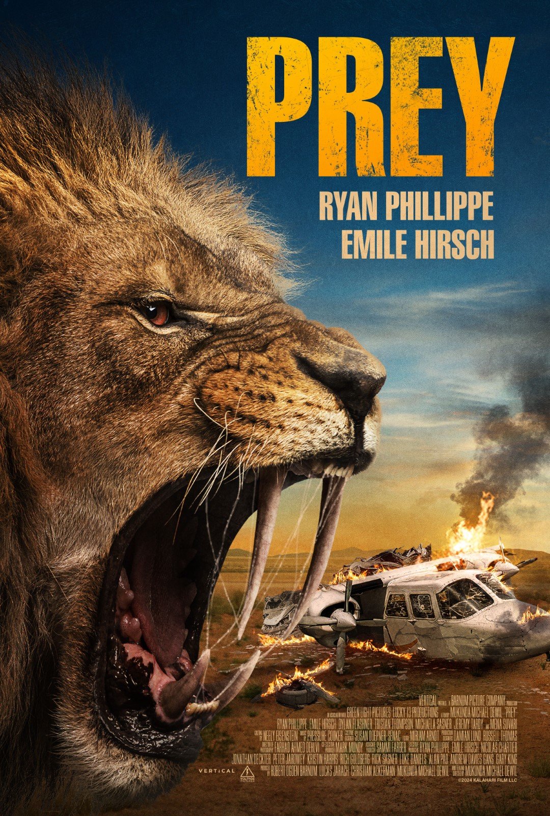 affiche du film Piégés dans La Savane