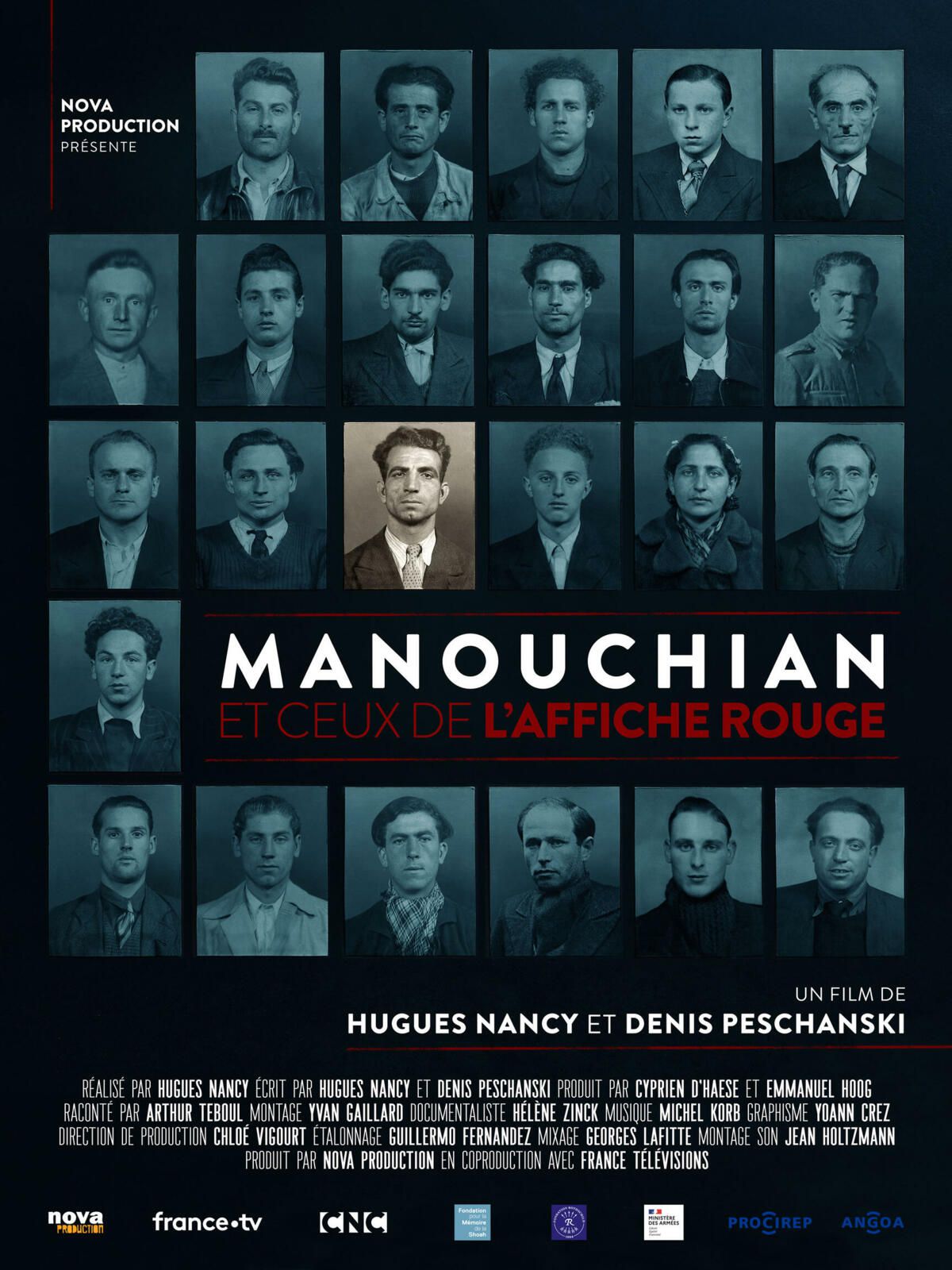 affiche du film Manouchian et ceux de l’Affiche rouge