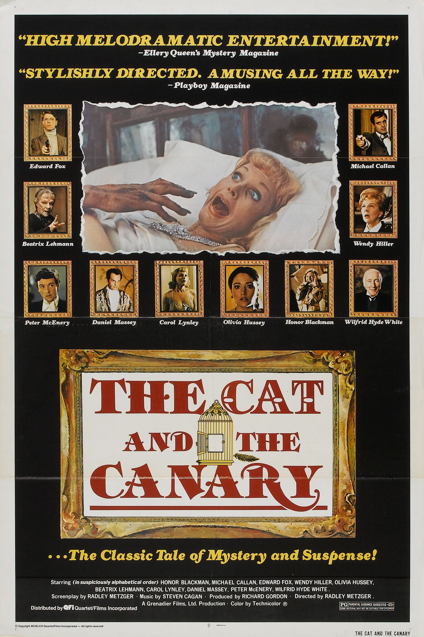 affiche du film Le Chat et le Canari