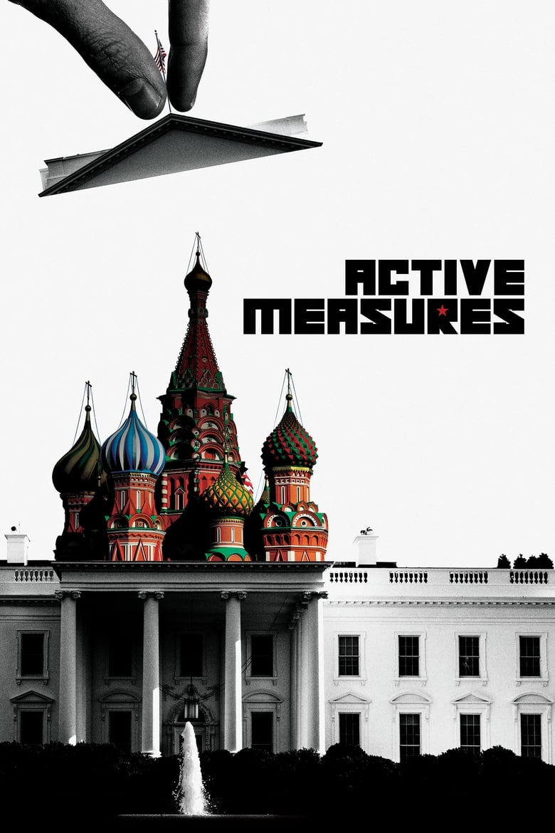 affiche du film Mesures actives, les Russes, Trump et la guerre politique