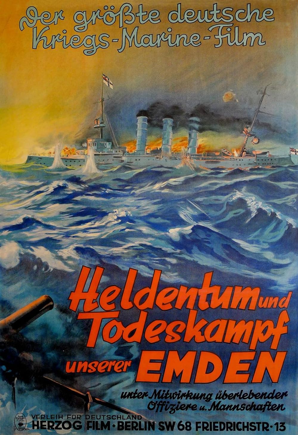 affiche du film Heldentum und Todeskampf unserer Emden