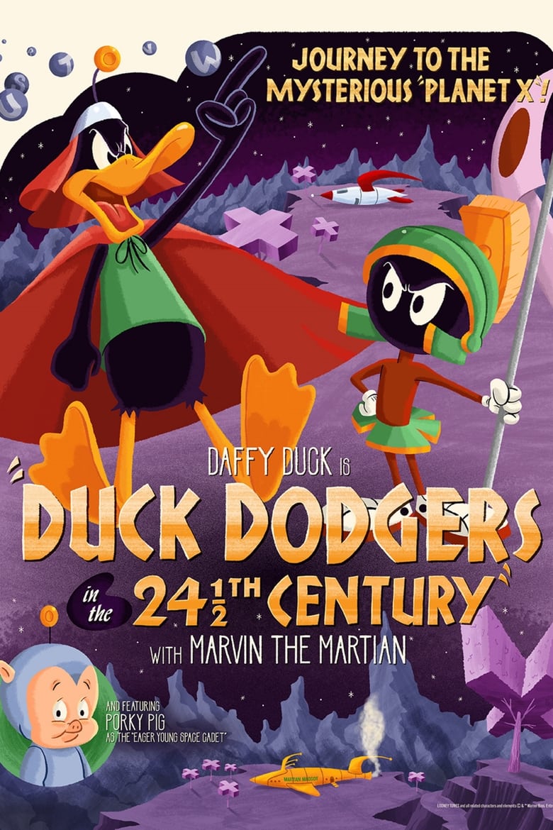 affiche du film Duck Dodgers au XXIVème siècle et des poussières