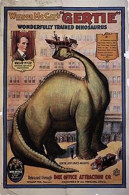 affiche du film Gertie le dinosaure