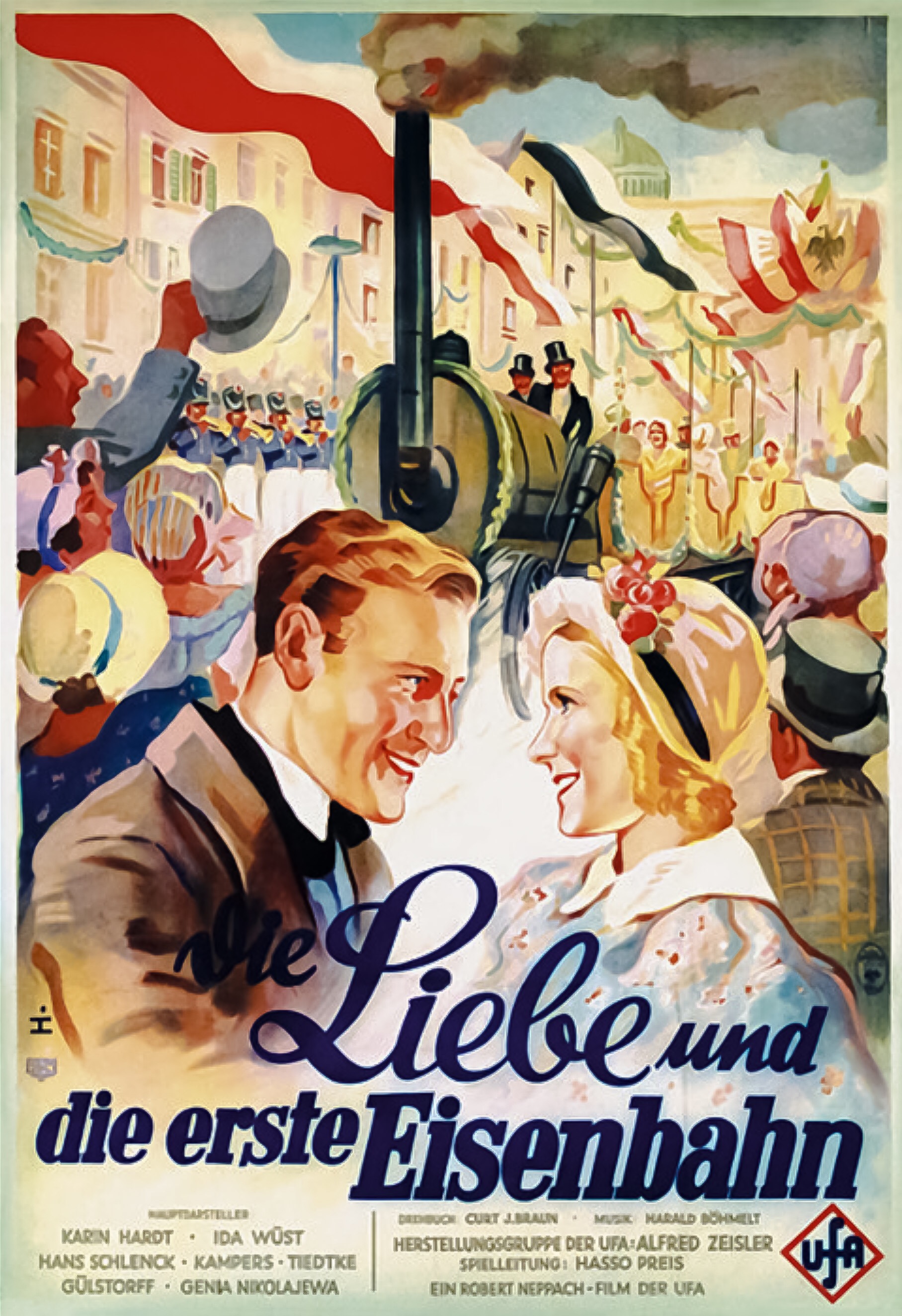 affiche du film Die Liebe und die erste Eisenbahn