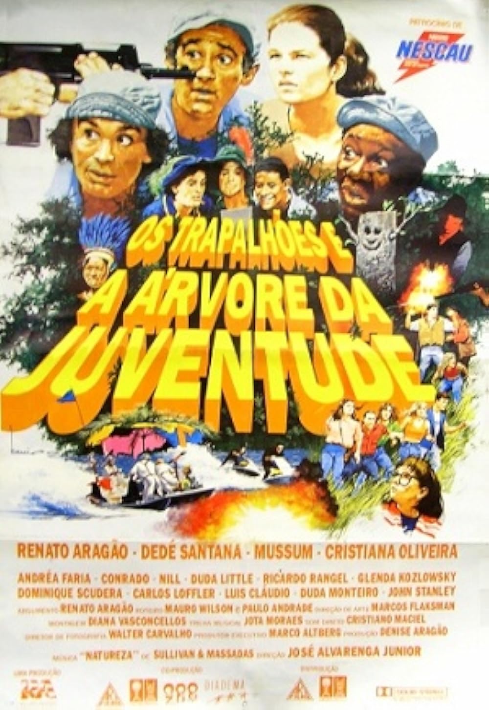 affiche du film Os Trapalhões e a Árvore da Juventude