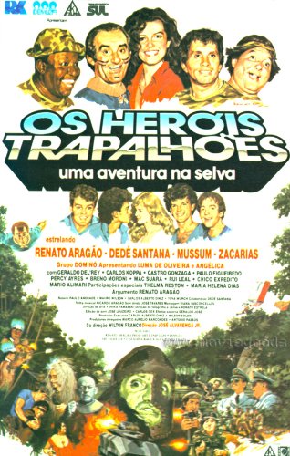 affiche du film Os Heróis Trapalhões : Uma Aventura na Selva