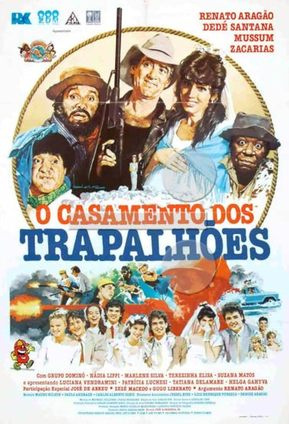 affiche du film O Casamento dos Trapalhões